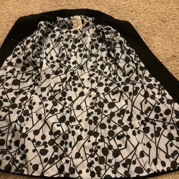 Tulle Black Wool Coat SMALL - Picture 2 of 4